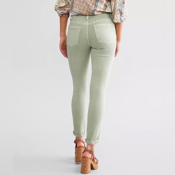 VERVET Mid-Rise Ankle Skinny Stretch Jean in Sage Green | NWT! - Picture 3 of 10